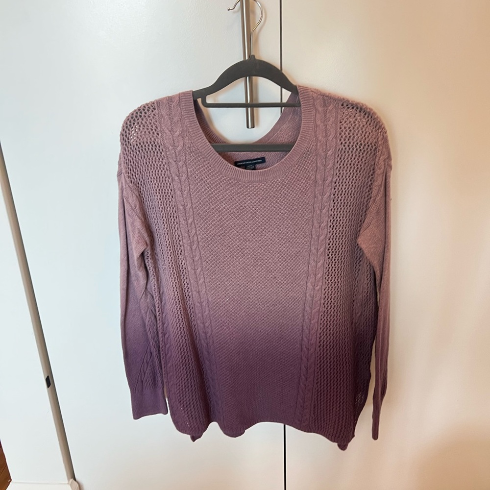 American eagle fade out long sleeve sweater